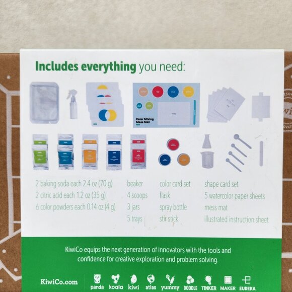 NEW KiwiCo. Kiwi Co. Colorful Chemistry Science Kit Craft Experiments School Sup - Picture 4 of 7